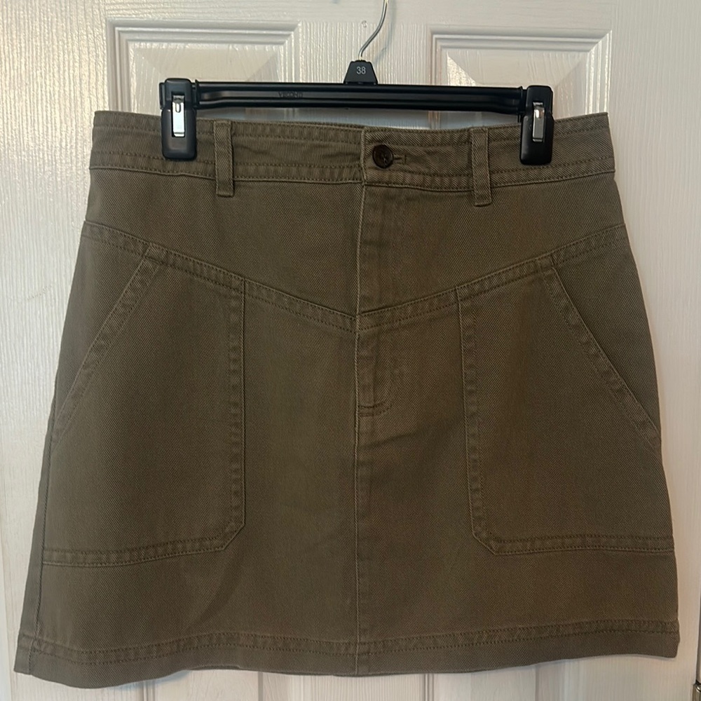 Banana Republic Factory NWT Olive Green A Line Mini Skirt
